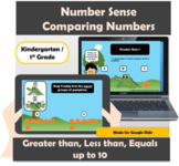 Digital Comparing Numbers Activities | Greater than Less t