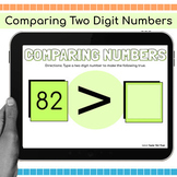 Digital Comparing Two Digit Numbers {Greater than, less th