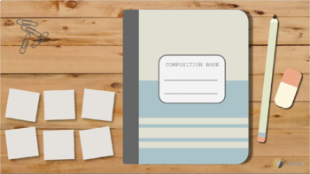 Preview of Digital Composition Notebook (Beach Bum)