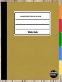 Digital Composition Notebook - GoodNotes (Wide Rule)