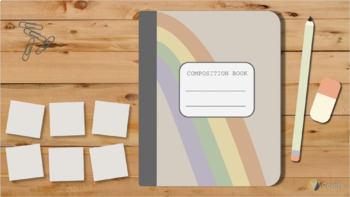 Preview of Digital Composition Notebook (Rainbow)