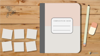Preview of Digital Composition Notebook (Rose Water)