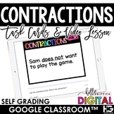Digital Contractions | Video Lesson & Task Cards | Google 