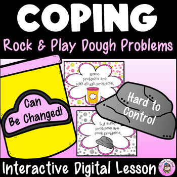 Preview of Coping Skills & Strategies for Managing Emotions Problem Solving Digital Lesson