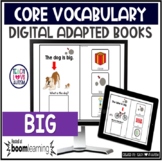 Digital Core Vocabulary Adapted Book BIG Boom Cards