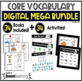 Digital Core Vocabulary Adapted Books Boom Cards for Speec