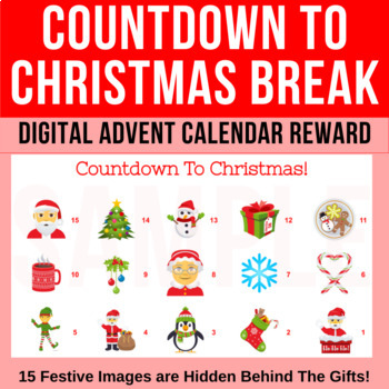 Digital Reward Countdown to Christmas Break Advent Calendar Google