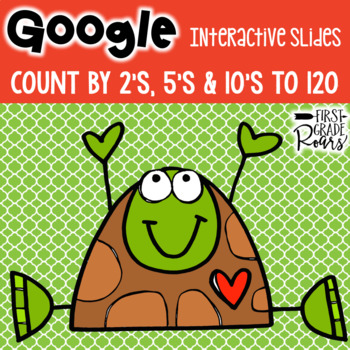 Preview of Google Classroom Digital Counting by 2's 5's and 10's using Google Slides