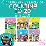 Digital Counting to 20 BUNDLE - SeeSaw, Google Slides & Po