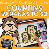 Digital Counting to 20 Bananas - SeeSaw, Google Slides & P