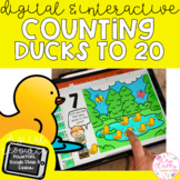 Digital Counting to 20 Ducks - SeeSaw, Google Slides & PowerPoint