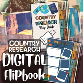 Digital Country Research Flipbook | Google Slides |