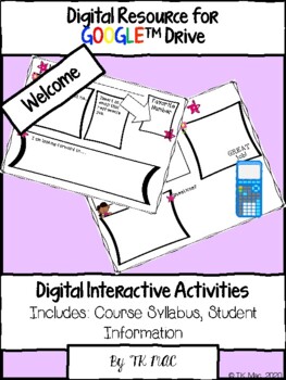 Preview of Digital Course Syllabus and First Week Activities - #distance learning