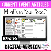 Digital Current Event Article, Food and Nutrition, Healthy