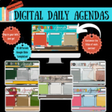 Digital Daily Agenda Templates (Reading-themed)