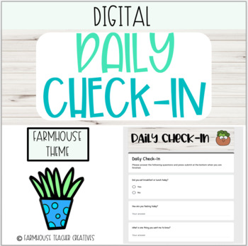 Preview of Digital: Daily-Check In 