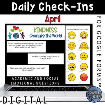 Preview of Digital Daily Check In - April SEL
