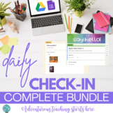 Digital Daily Check-In Forms for Distance Learning {Bundle