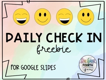 Preview of Digital Daily Check In - Google Slides - FREEBIE