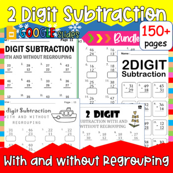 Digital Daily Literacy Math Morning Work { 2 Digit Subtraction With ...