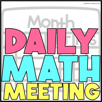 Preview of Digital Daily Math Meeting for Calendar Math Skills