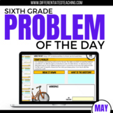 6th Grade Math Word Problem of the Day | May Digital Math 