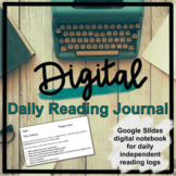 Digital Daily Reading Journal for Use with Independent Reading