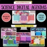 Digital Daily Science Agenda Templates  | Cell and DNA themed |