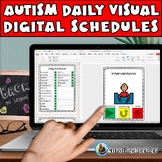 Digital Daily Visual Schedule Pictures Icons Autism Editab