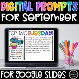 Digital Daily Writing Prompts for September