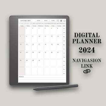 Preview of Digital Daily planner 2024, compatible with all Eink tablets