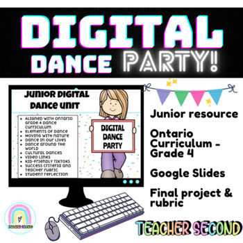 Preview of Digital Dance Party - Grade 4 (Ontario Curriculum) 