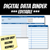 Digital Data Binder - Easy Data Collection/Record Keeping 