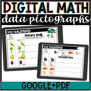 Preview of Digital Math//Pictograph Activity//Google Slide//DISTANCE LEARNING