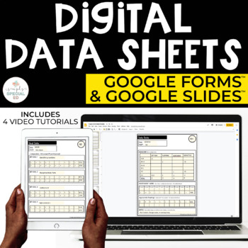 Preview of Digital Data Sheets Special Ed (EDITABLE)
