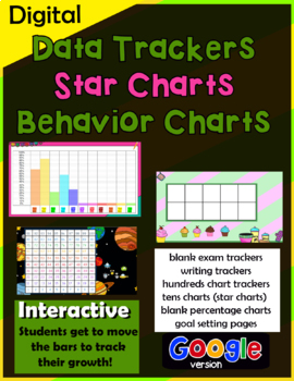 Preview of Digital Data Tracker, Exam & Writing, Star charts, Behavior charts, Conferences 