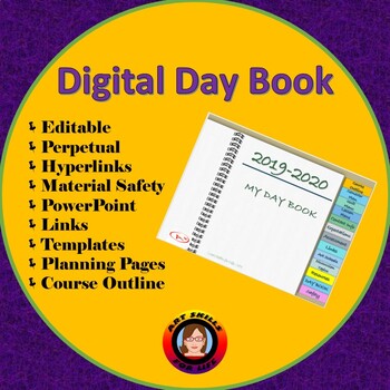 Preview of Digital Day Book - Editable