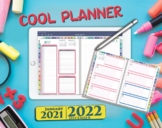 Digital Day Planner Colorful Tablet Rainbow Daily Goodnote