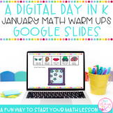 January Math Warm-Up | Kindergarten Digital Math Warm-Ups 