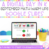 September Math Warm-Up | Kindergarten Digital Math Warm-Up