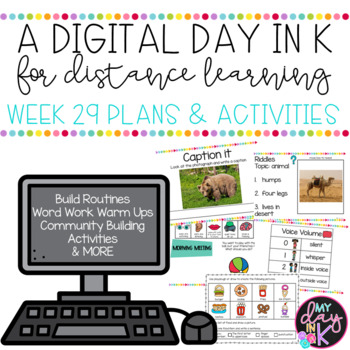 Preview of Digital Day in K Week 29 Plans & Activities | Google Slides