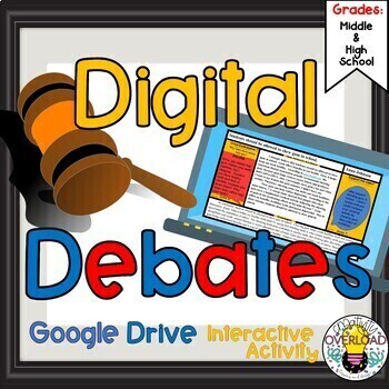 Preview of Digital Debates:  Interactive Google Class Debates/works with any topic/reusable