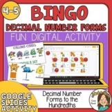 Digital Decimals BINGO - Google Slides Game - tenths and h