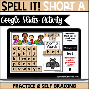 Preview of Digital Decode & Spell Short A Words Google Slides