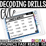 Digital Decoding Fluency Drills: CVCe {Phonics Fast Reads}