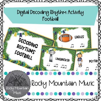 Preview of Digital Decoding Rhythms Activity Football