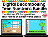 Digital Decomposing Teen Numbers: Ten Frames + Place Value