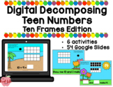 Digital Decomposing Teen Numbers Activities using Ten Frames