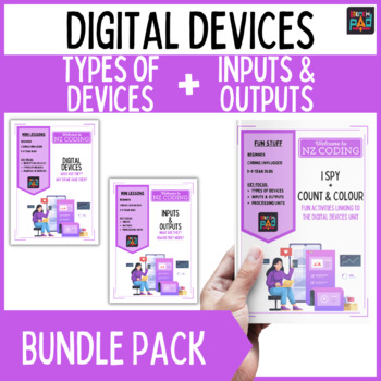 Preview of Digital Devices Bundle | Types of Devices + Computer Peripherals Worksheets