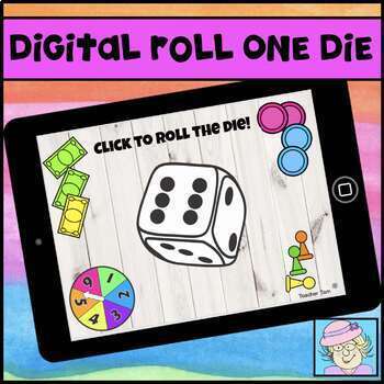 Preview of Digital Dice Google Classroom Roll One Die